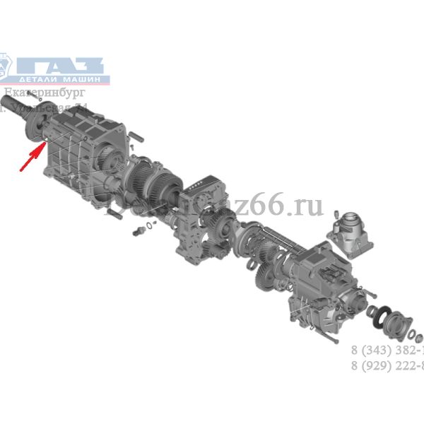 Кольцо стопорное подшипника КПП ГАЗель NEXT (ООО "НИЖЕГОРОДСКИЕ МОТОРЫ"  ГАЗ Оригинал) /А21R22-1701034/