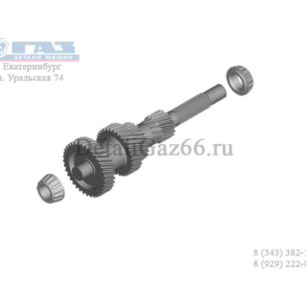 Вал промежуточный КПП ГАЗель NEXT дв. А274 (с 07.2020 г.) в сборе (ООО "НИЖЕГОРОДСКИЕ МОТОРЫ"  ГАЗ Оригинал) /А21R22V-1701046-30/