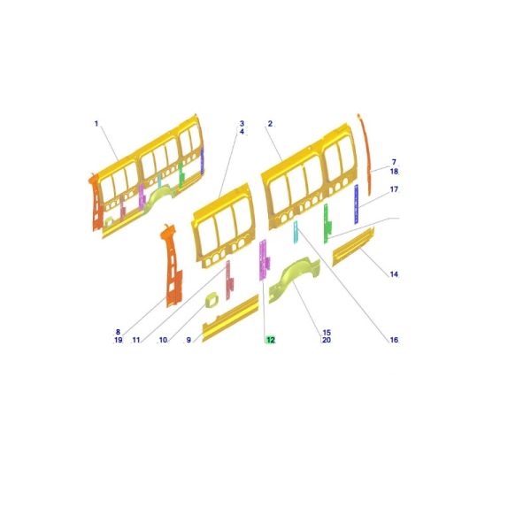 Стойка боковины №3 ГАЗель, Соболь (ООО "Автомобильный завод "ГАЗ") /2705-5401731/
