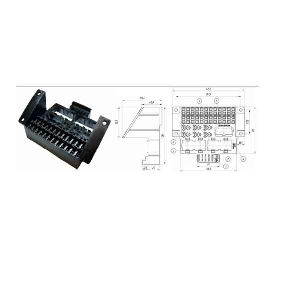 Корпус блока предохранителей ГАЗель бизнес (АО "Завод Копир") /Ф57.800.072/