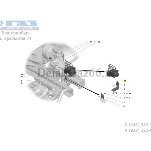 Гидроагрегат АБС ГАЗель NEXT (SORL ГАЗ Оригинал) /А65R32.3538020-01/