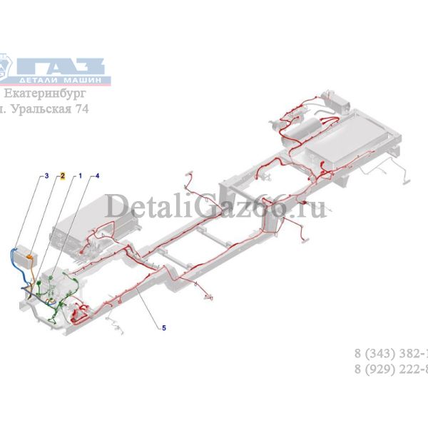 Провод (+) (ООО "Арзамасское ПО "Автопровод" ГАЗ Оригинал) /А68R5Е.3724050/