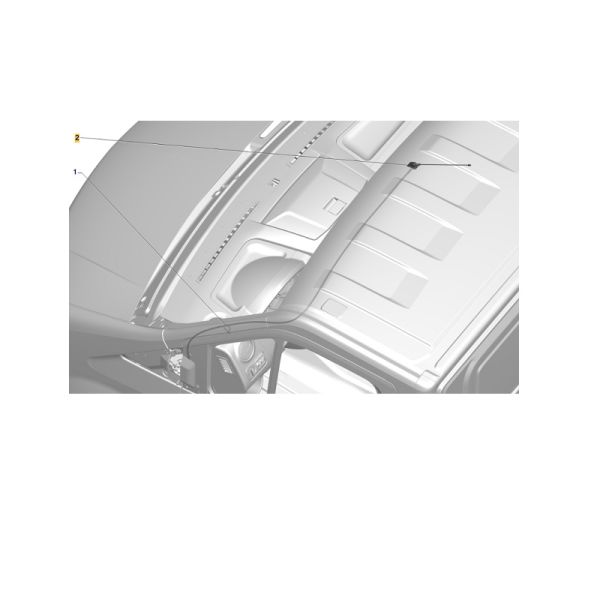 Антенна ГАЗель NEXT с кабелем (ОАО "Автоарматура"  ГАЗ Оригинал) /А21R23.7903010/